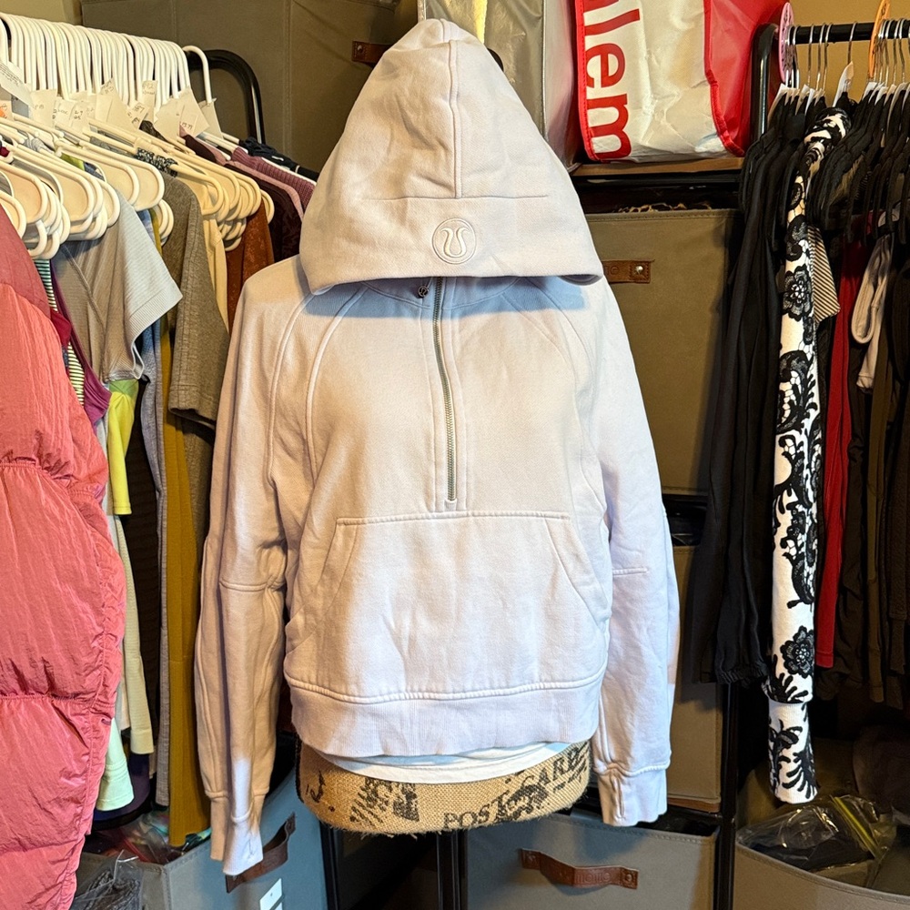 Lululemon Scuba Oversized Half-Zip Hoodie Sz M/L Blissful Blue Medium Large